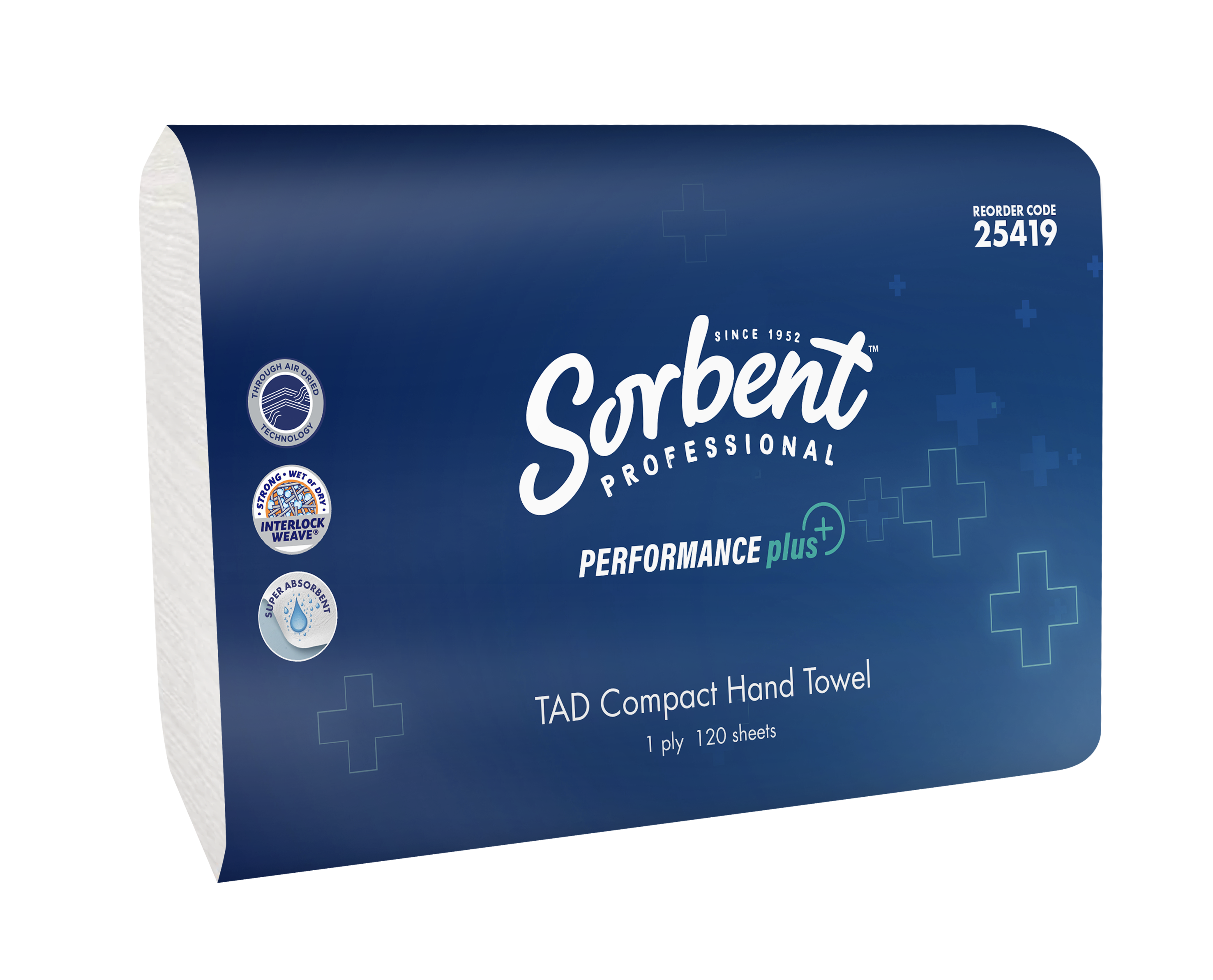 Sorbent Performance Plus – Compact TAD Hand Towel 1ply 120 sheets ...