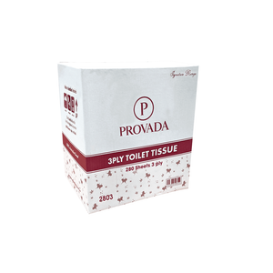 PROVADA Toilet Rolls 3PLY 280 Sheets box 48 Rolls