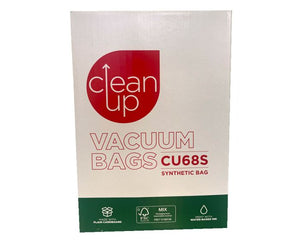 CleanUp CU68S Synthetic Vacuum Cleaner Dust Bags - 10pk
