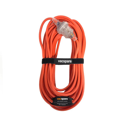 Vacspare 15m 3 Core 10A Orange Extension Cord