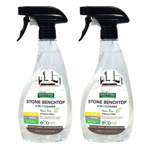 Oakwood Stone Benchtop 3-in-1 Surface Cleaner 500ml Spray Protector Huon Pine