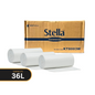 36L Stella Commercial Black, White Bin Liners