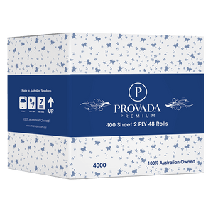 Provada Premium 400 Sheets Toilet Rolls 2 ply 48 Rolls