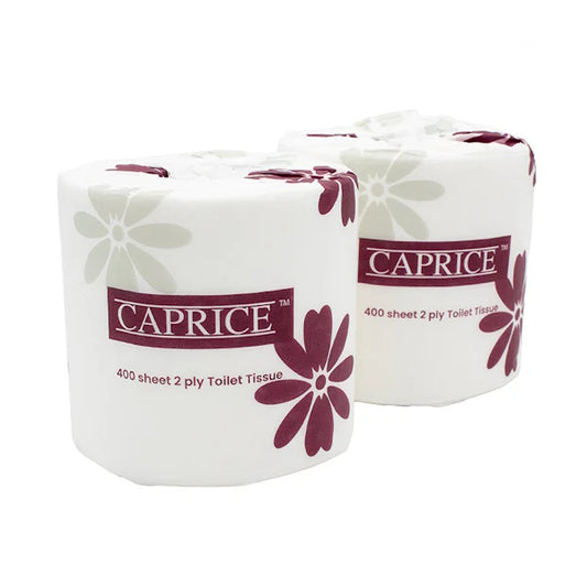 Caprice 400P 2ply 400 sheets Toilet Rolls 48 Pack