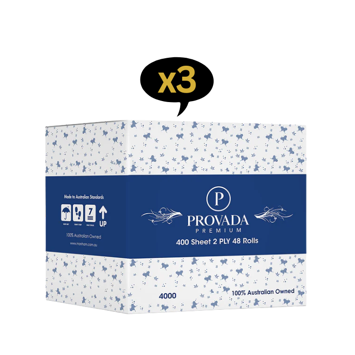 Provada Premium 400 Sheets 2ply Toilet Rolls