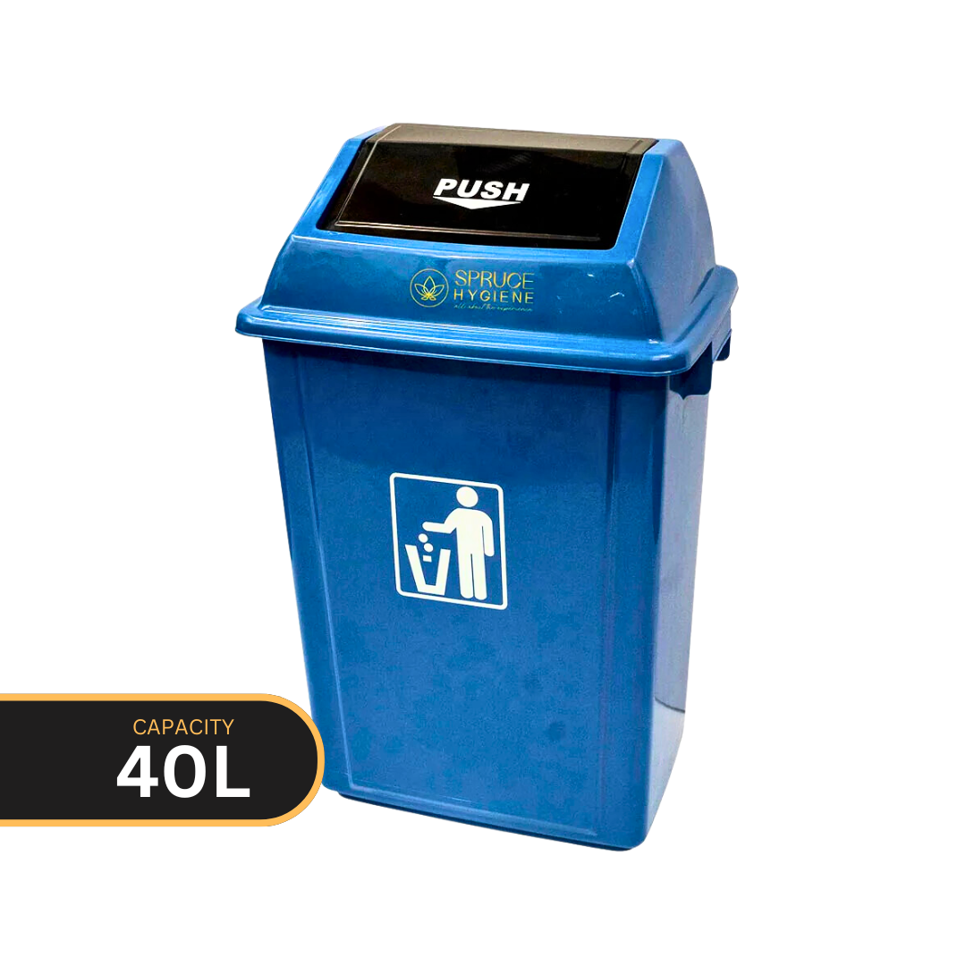 40L Garbage Bin - Cleaning Supplies (Gray,Green,Blue)