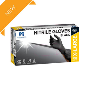 Marinucci Extra Large Black Powder Free Nitrile Glove