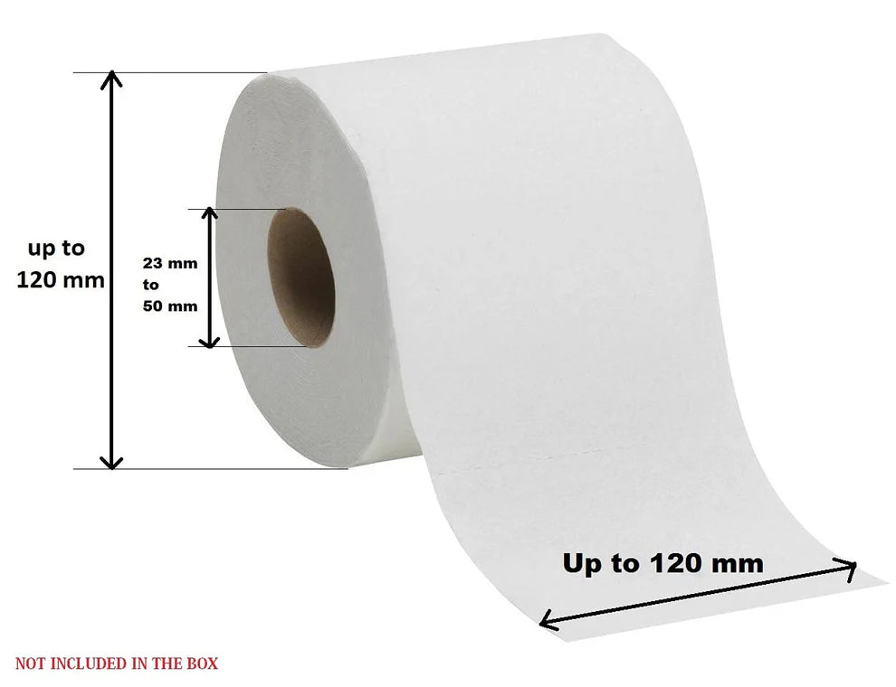 Dolphy Stainless Steel Twin Toilet Roll Holder with Shelf