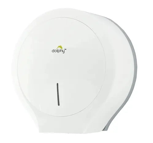Dolphy CLASSIC Jumbo Toilet Paper Roll Dispenser - White