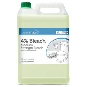 Cleanmax Bleach 4% 5L Each
