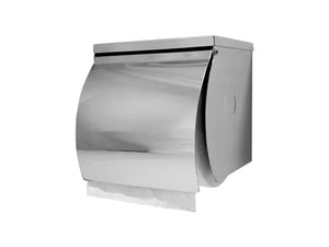 Dolphy SS Single Toilet Roll Holder with Shelf