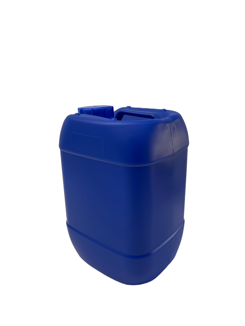 5 Litre Plastic Chemical Container with Cap- Blue,Clear & White