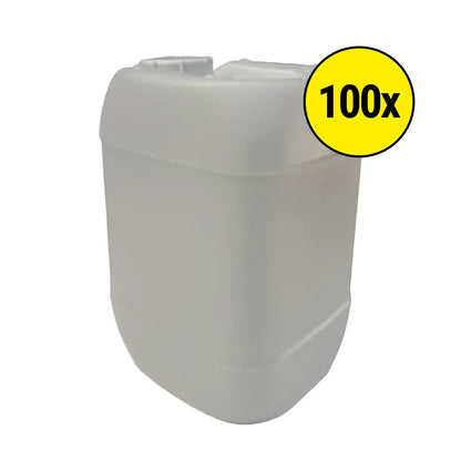 5 Litre Plastic Empty Cans with Cap- Blue, White, Clear
