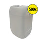 5 Litre Plastic Empty Cans with Cap- Blue, White, Clear