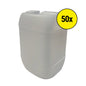 5 Litre Plastic Empty Cans with Cap- Blue, White, Clear