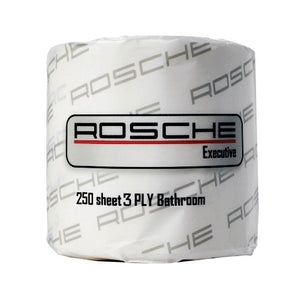 Rosche Executive 3 Ply 250 Sheets Quilted Bathroom Tissue 48 Rolls