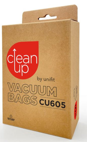 CleanUp CU605 Synthetic Vacuum Cleaner Bags - 5pk