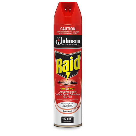 SC Johnson Raid® One Shot Crawling Insect Killer Odourless 450G