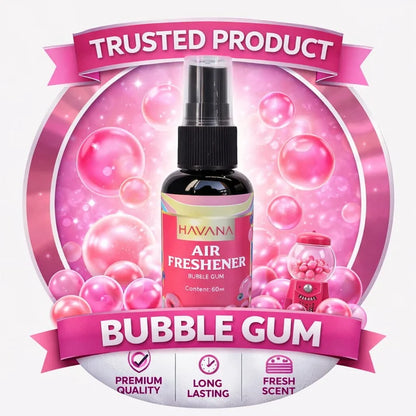 Havana Bubble Gum Car Air Freshener Spray Bottle