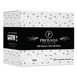 PROVADA Premium Toilet Rolls 700 Sheets 2 ply 48 Rolls