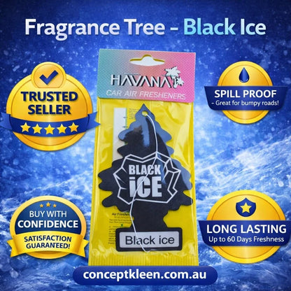 Havana Black Ice Hanging Tree Air Freshener