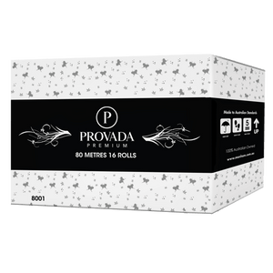 Provada Premium 1PLY 80M Roll Towel 16 Rolls
