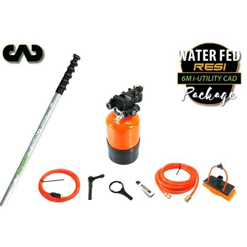 Window Cleaning Supplies Complete Water Fed Package Homeowner (i-Utility CAD fibreglass 6m-9m pole)