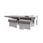 Dolphy Stainless Steel Twin Toilet Roll Holder with Shelf