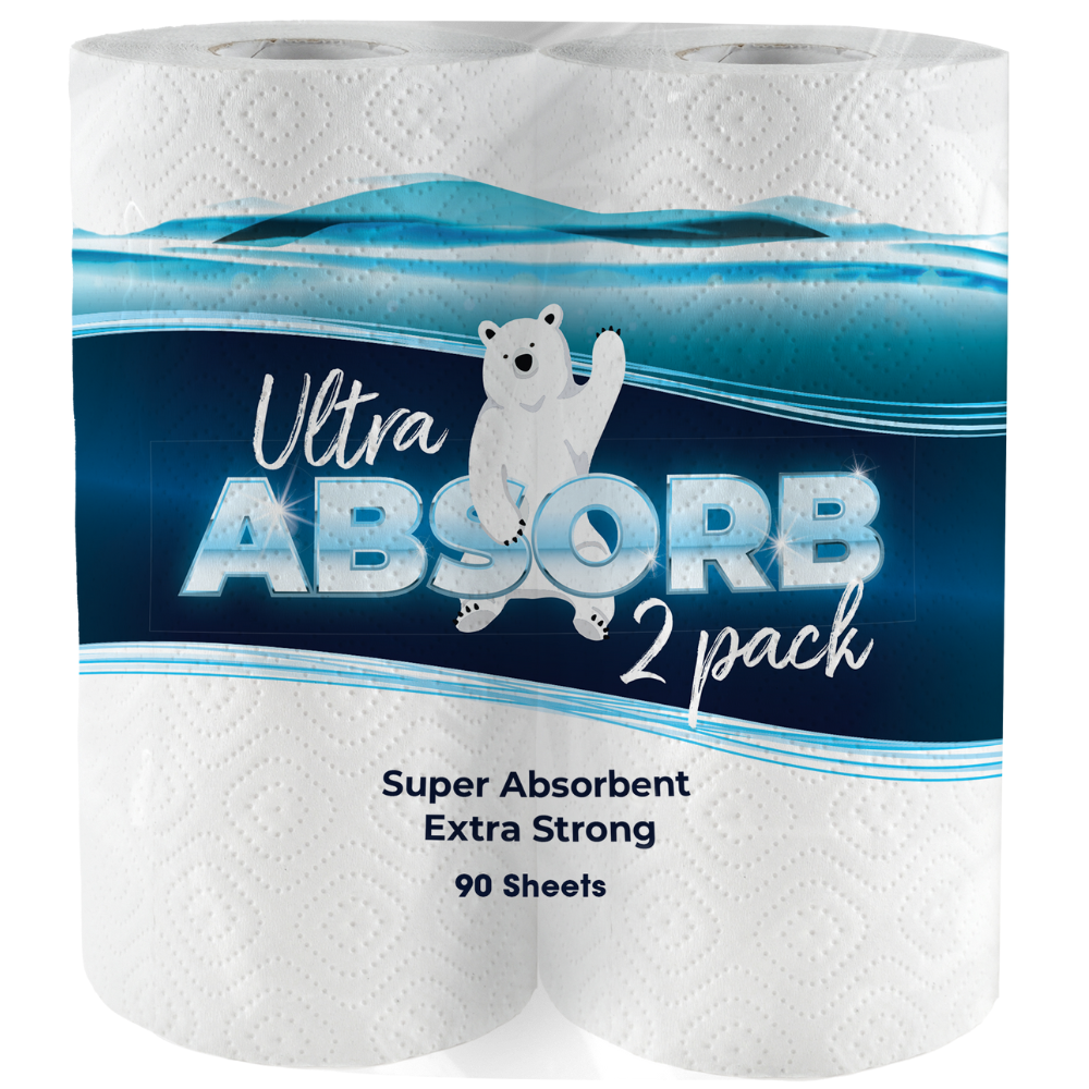 Ultra Absorb 2ply Kitchen Towels 2 Pack