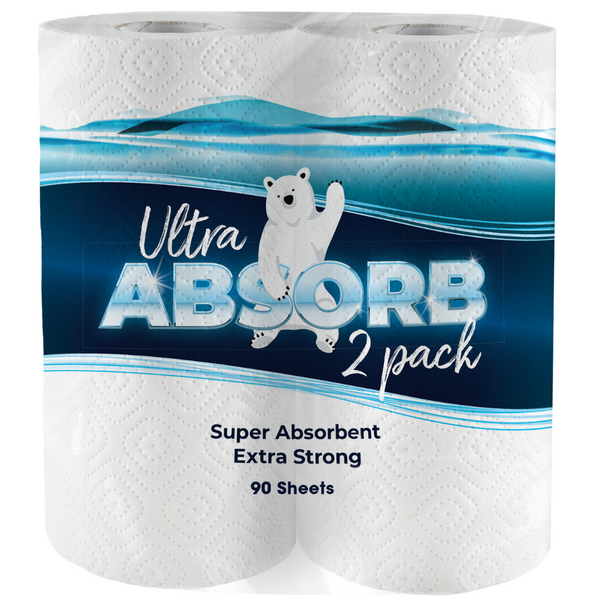 Ultra Absorb 2ply Kitchen Towels 2 Pack – Cleaners Gallery