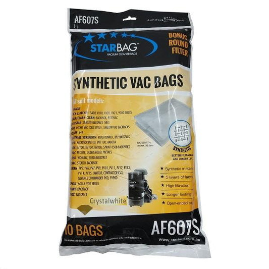 Starbag AF607S Synthetic Vacuum Cleaner Bags