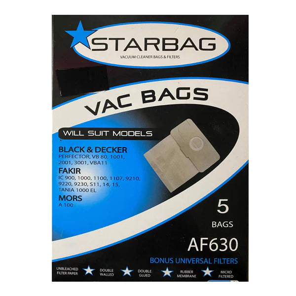 Starbag AF630 Paper Vacuum Cleaner Bags