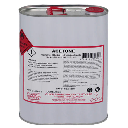 Advance Chemicals Acetone 5Lt Fast Evaporating Solvent Cleaner