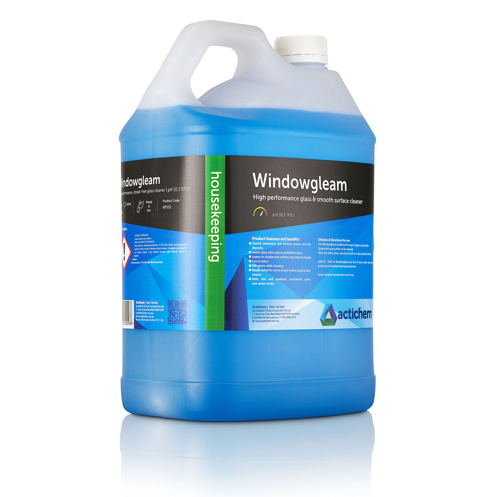 Actichem Windowgleam 5Lt, 15Lt – Cleaners Gallery