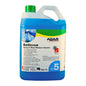 A 5-liter plastic bottle of Agar Bellevue Spray & Wipe Window Cleaner with blue liquid, a green cap, and a white label with green and blue accents, isolated on a white background.