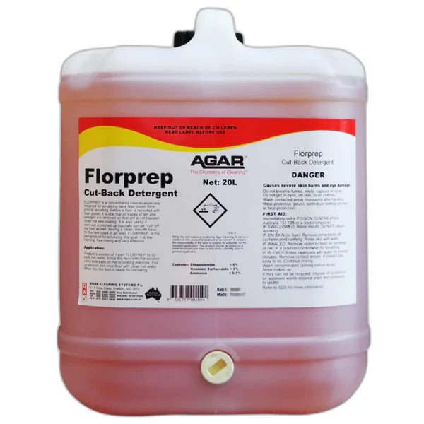 Agar Florprep Cut Back Detergent