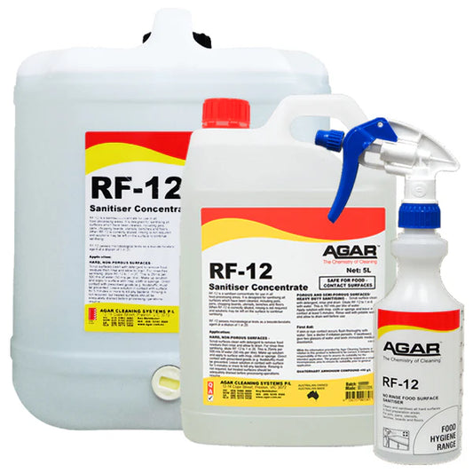 Agar RF12 No Rinsing Food Grade Sanitiser Concentrate