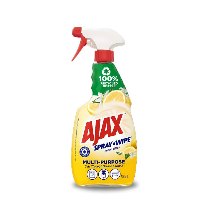 Ajax Spray n' Wipe Multi-Purpose Cleaner 750ml Lemon Citrus