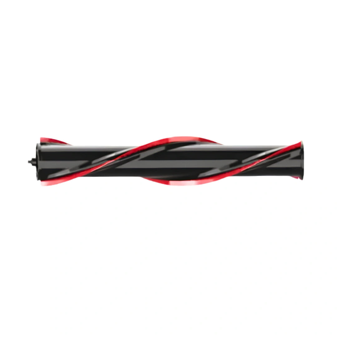 A cylindrical black brush bar with a glossy finish and a red accent stripe running along the top and bottom edges, shown against a plain white background.