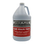 A gallon jug of Armor Plate Floor Sealer Finish, featuring a white plastic container with a handle and a red and black label, set against a plain white background.