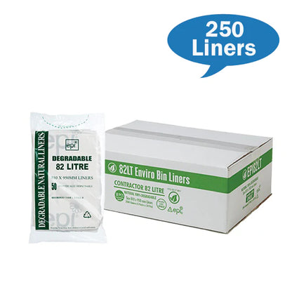 Contractor 82Lt Enviro Natural Bin Liners