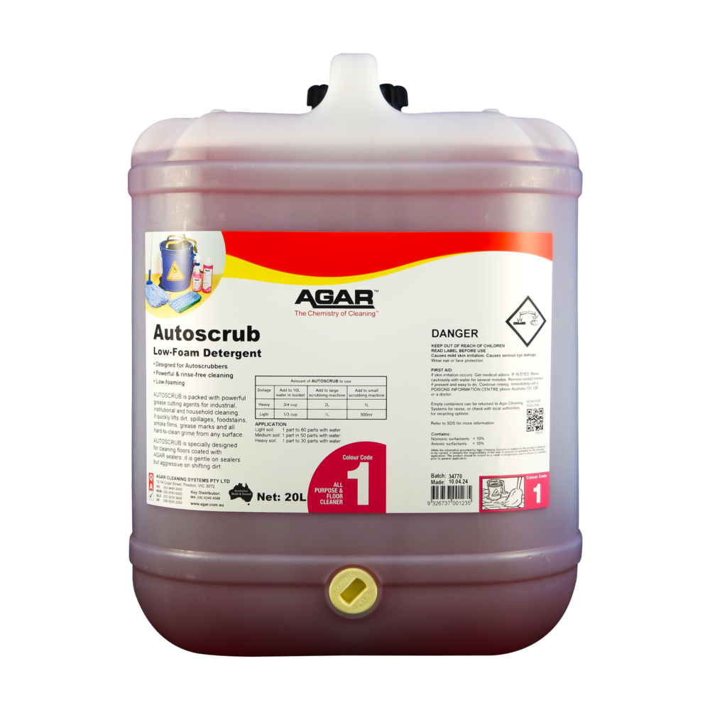 AGAR Autoscrub Detergent 5L & 20L