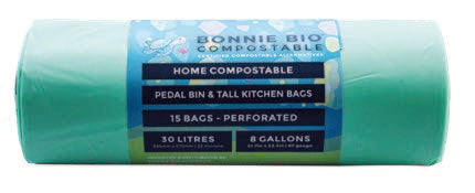 Bonnie Bio 30L Compostable Bin & Rubbish Bags