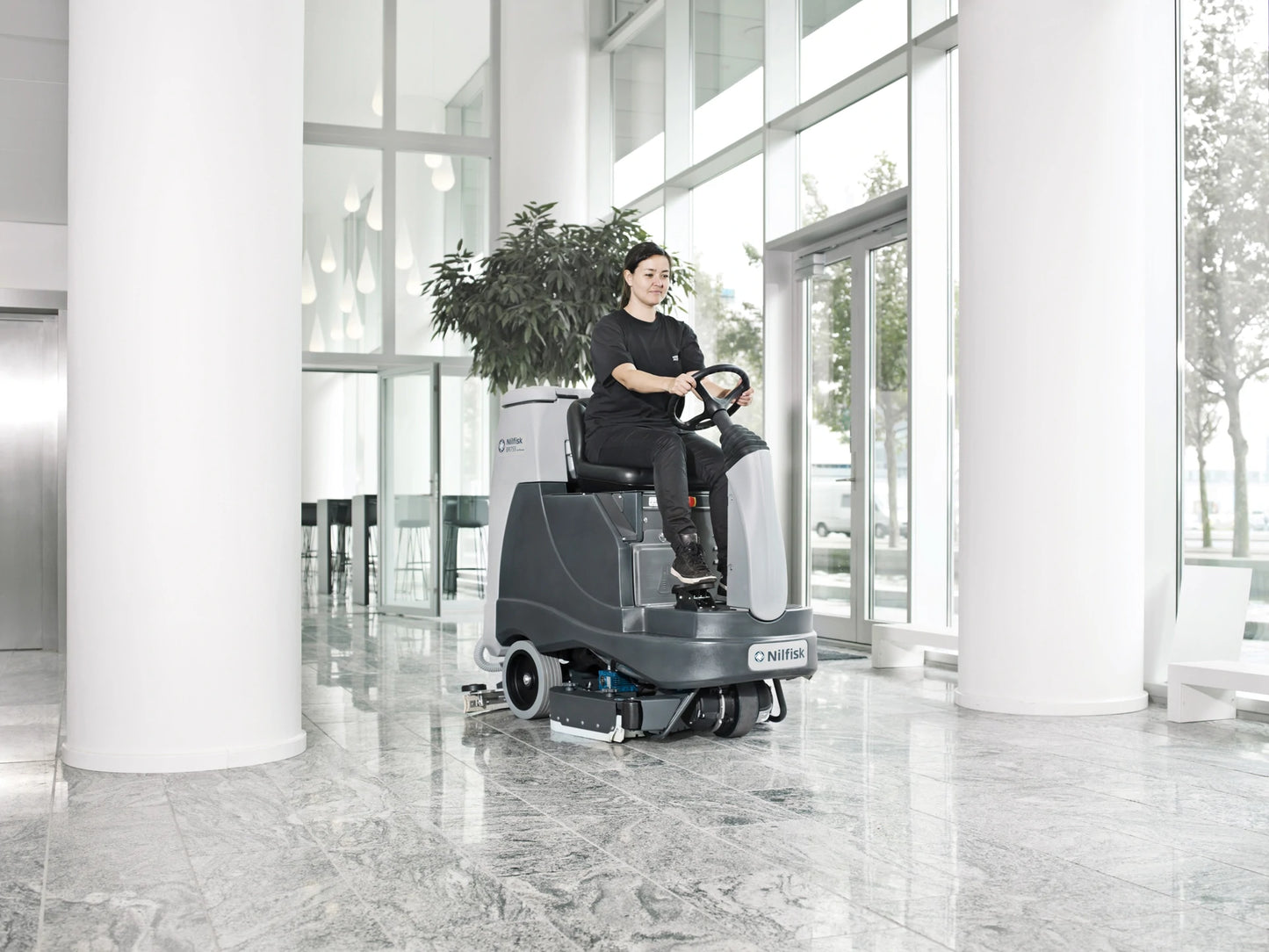 Nilfisk BR755D Dual Disk Ride On Scrubber
