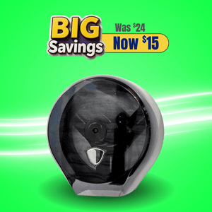 Black Jumbo Roll Towel Dispenser