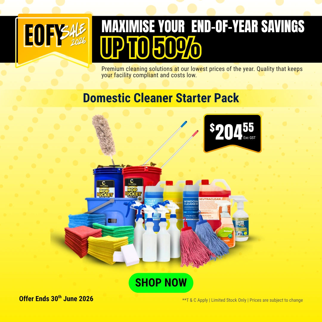 Domestic Cleaner Starter Pack - Professional Home Cleaning Tools and Supplies Kit