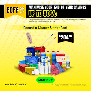 Domestic Cleaner Starter Pack - Professional Home Cleaning Tools and Supplies Kit