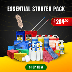 Domestic Cleaner Starter Pack with professional cleaning tools and supplies