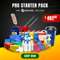 Domestic Cleaner Starter Pack - Professional Home Cleaning Tools and Supplies Kit