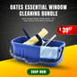 Oates Essential Window Cleaning Bundle with an 18L bucket and 35cm contractor cleaning kit.